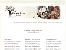 Tablet Screenshot of familytreesbyjackie.com